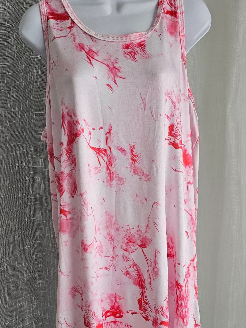 Women Tie Dye Lounge Slip Mini Sleep Dress Size XL NEW